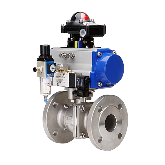 DB旗舰官方-气动法兰球阀 流体控制