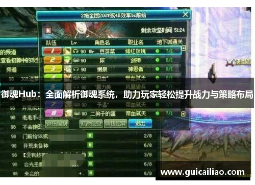 御魂Hub：全面解析御魂系统，助力玩家轻松提升战力与策略布局